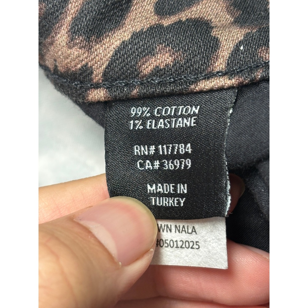 Rails The Topanga High Rise Straight Jeans Brown Nala Leopard Print Womens 26X29 - Picture 5 of 13